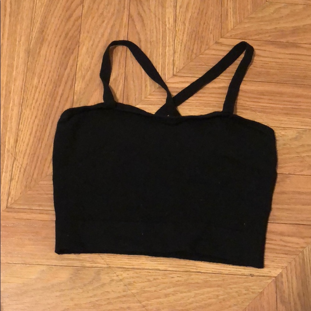 American Apparel black crop top